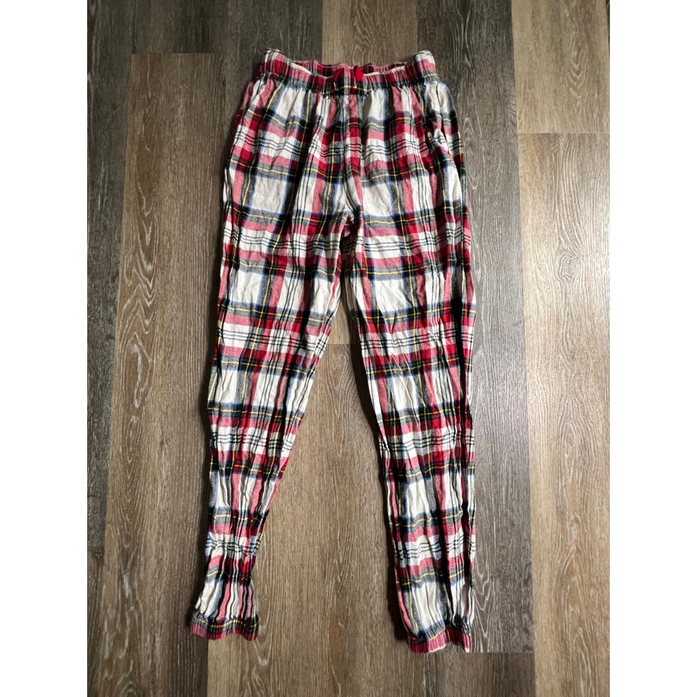 Old Navy Pajama Joggers Womens S Tall Red Plaid Flannel Sleep Pants Loungewear